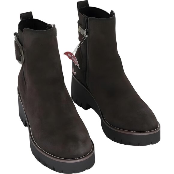 Blondo Dakota ankle boots Java suede lug sole zip Women US 6 - Picture 1 of 6